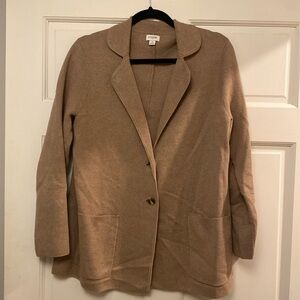 J crew factory sweater blazer small